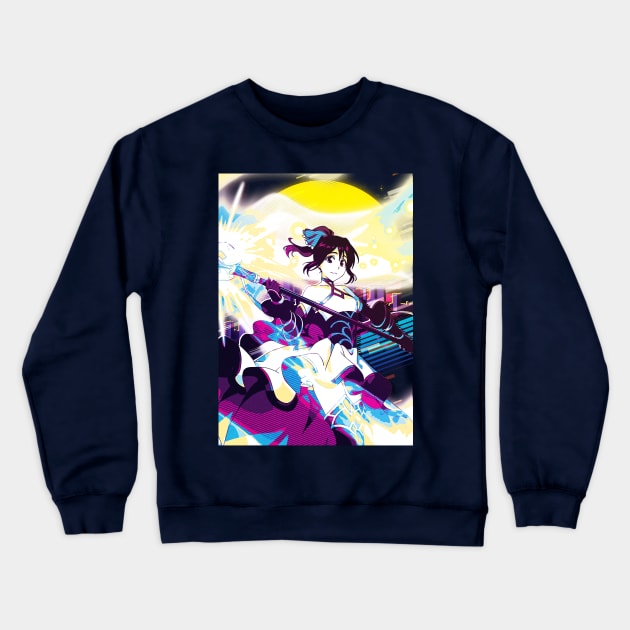 Momo Hinamori Crewneck Sweatshirt by 80sRetro